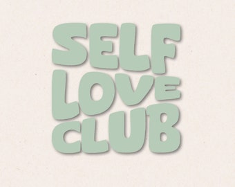 Bügelbild | self love club| Schwung
