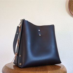 Kit de artesanía de cuero para hacer uno mismo: bolso de mano, cartera, bandolera, sin costuras, de cuero VRNC
