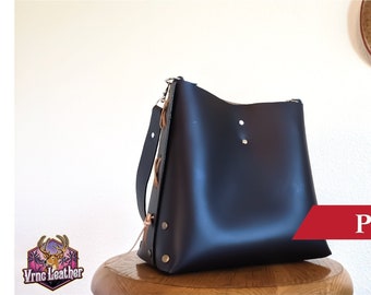 PDF>> No Sew Bucket Bag Leather Working Patterns Digital Files | Vrnc Leather