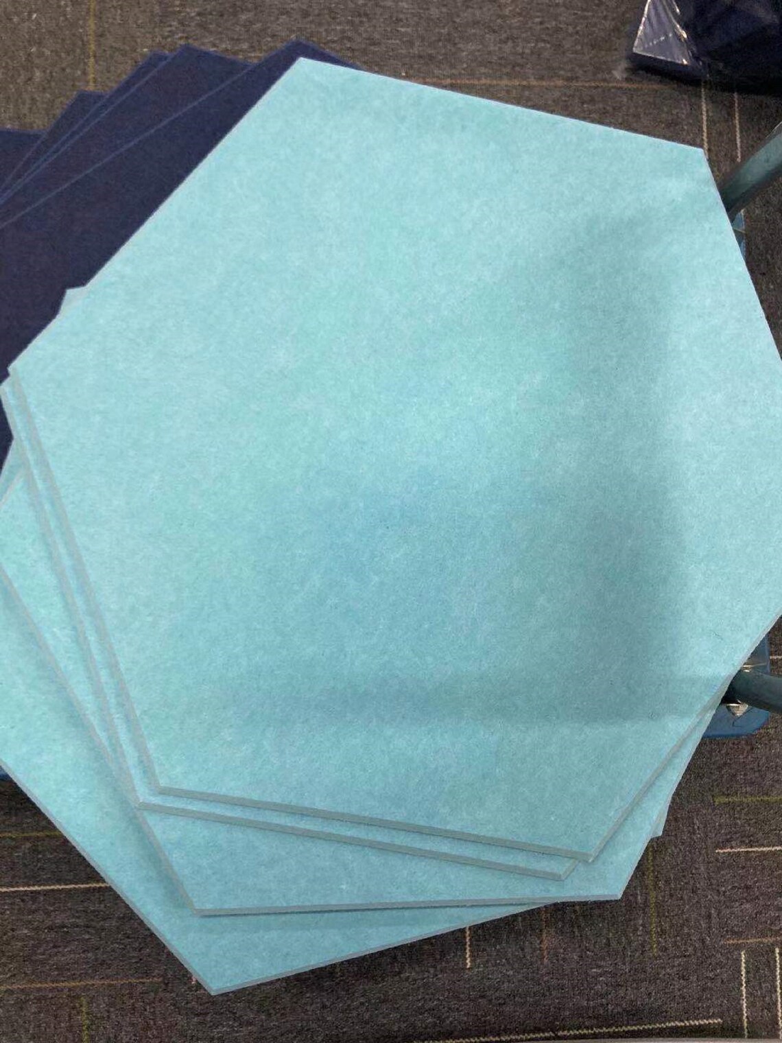 Plain Hexagon Sound Absorbing Wall Art Wall Decor Acoustic | Etsy