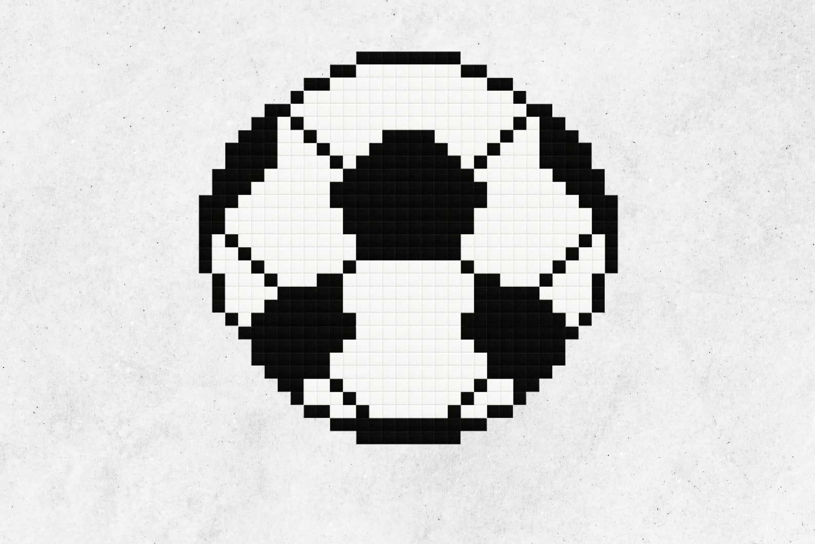 8 Bit Soccer Ball Pixel Wall Art / Decoración de la pared para Etsy