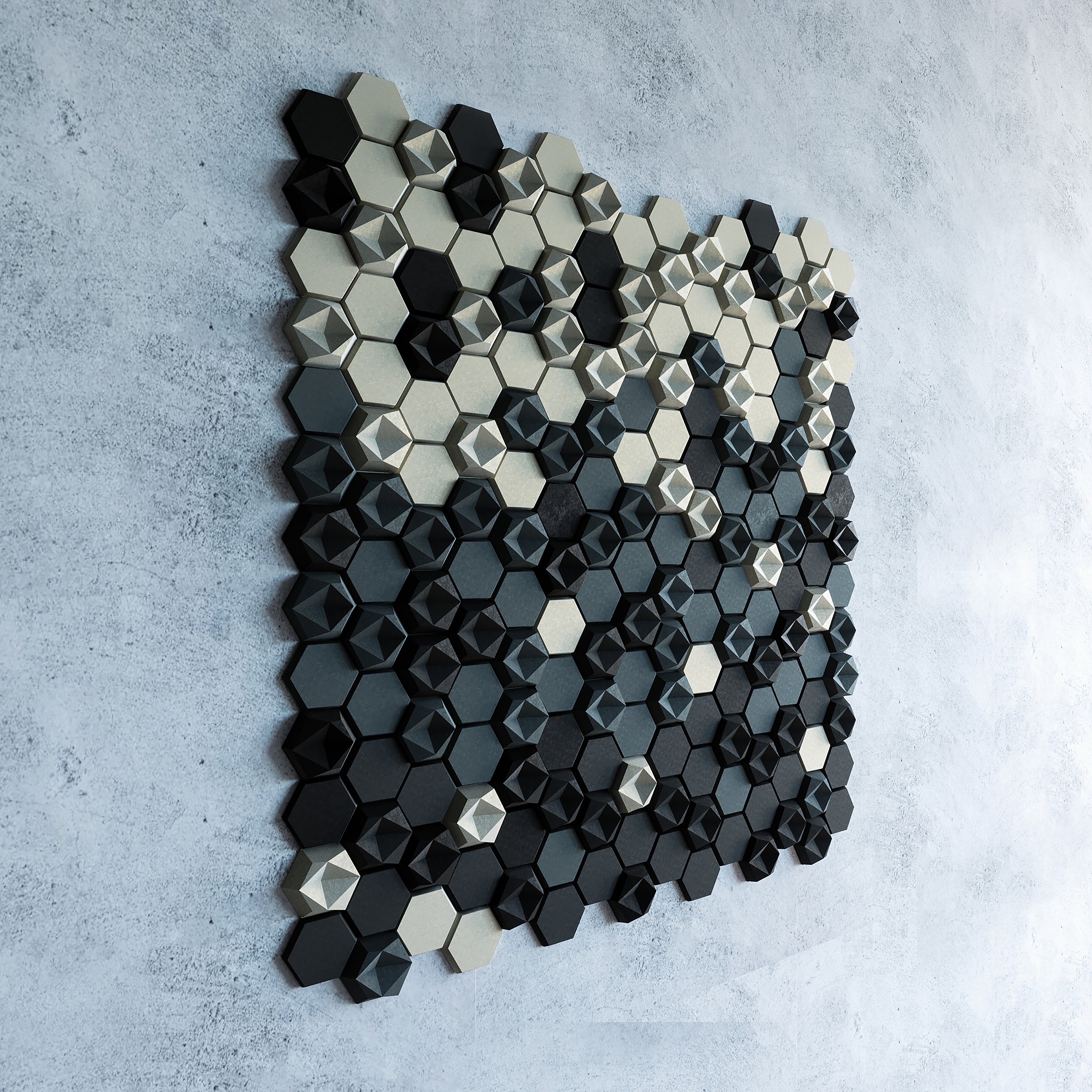 Set of 200 Acoustic Wall Art 3D Sound absorbing Wall Panels Etsy