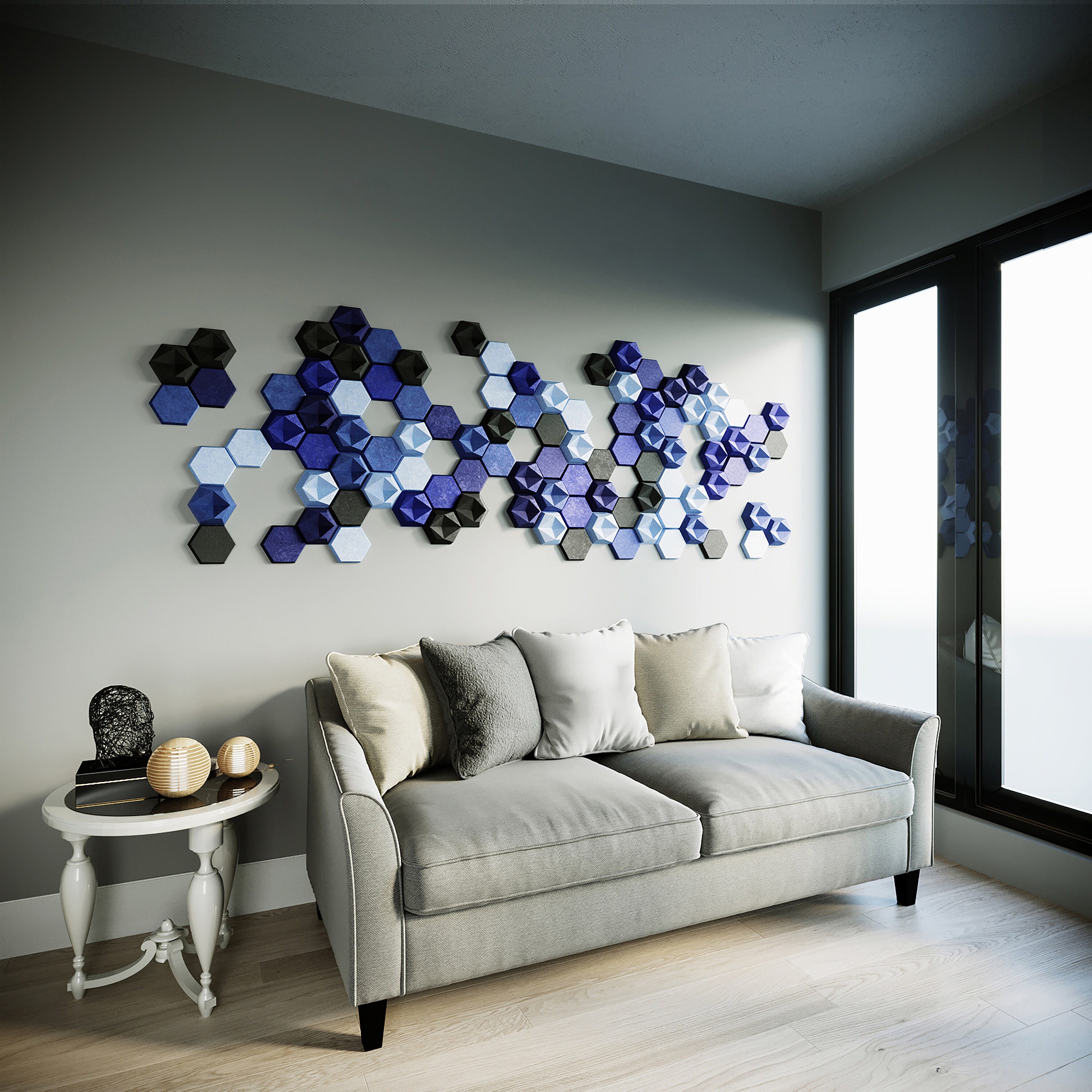 Set of 100 Acoustic Wall Art 3D Sound Absorbing Wall Décor Etsy