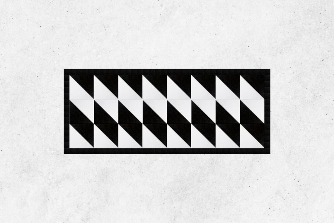 Black and White Rectangle Wall Art Decorative Wall Tiles Etsy