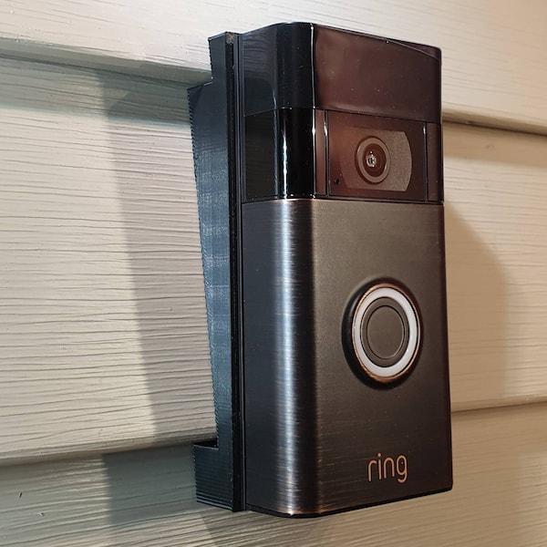 Montaje de revestimiento de vinilo para timbre con video Ring