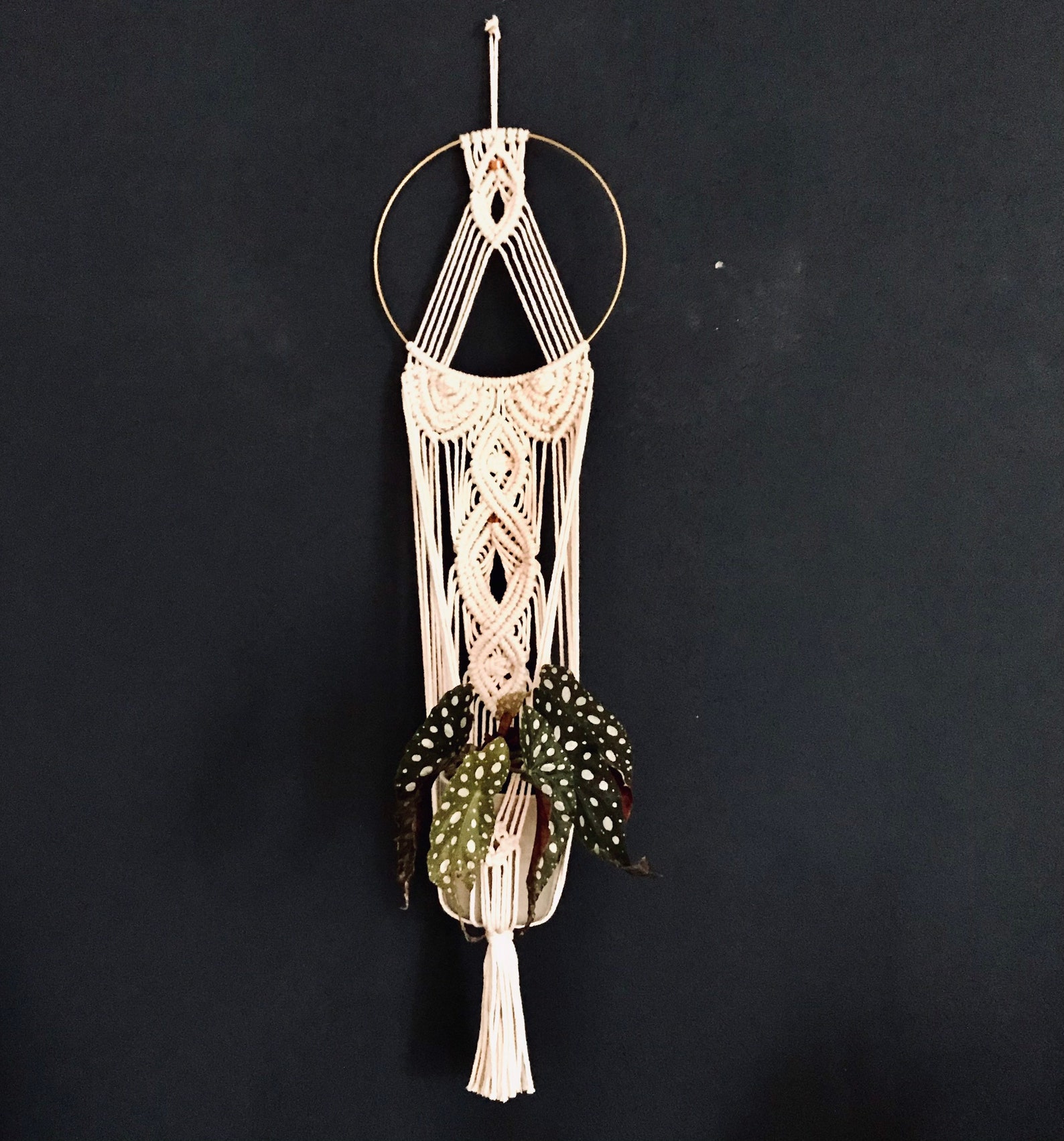 blumenampel makramee obi