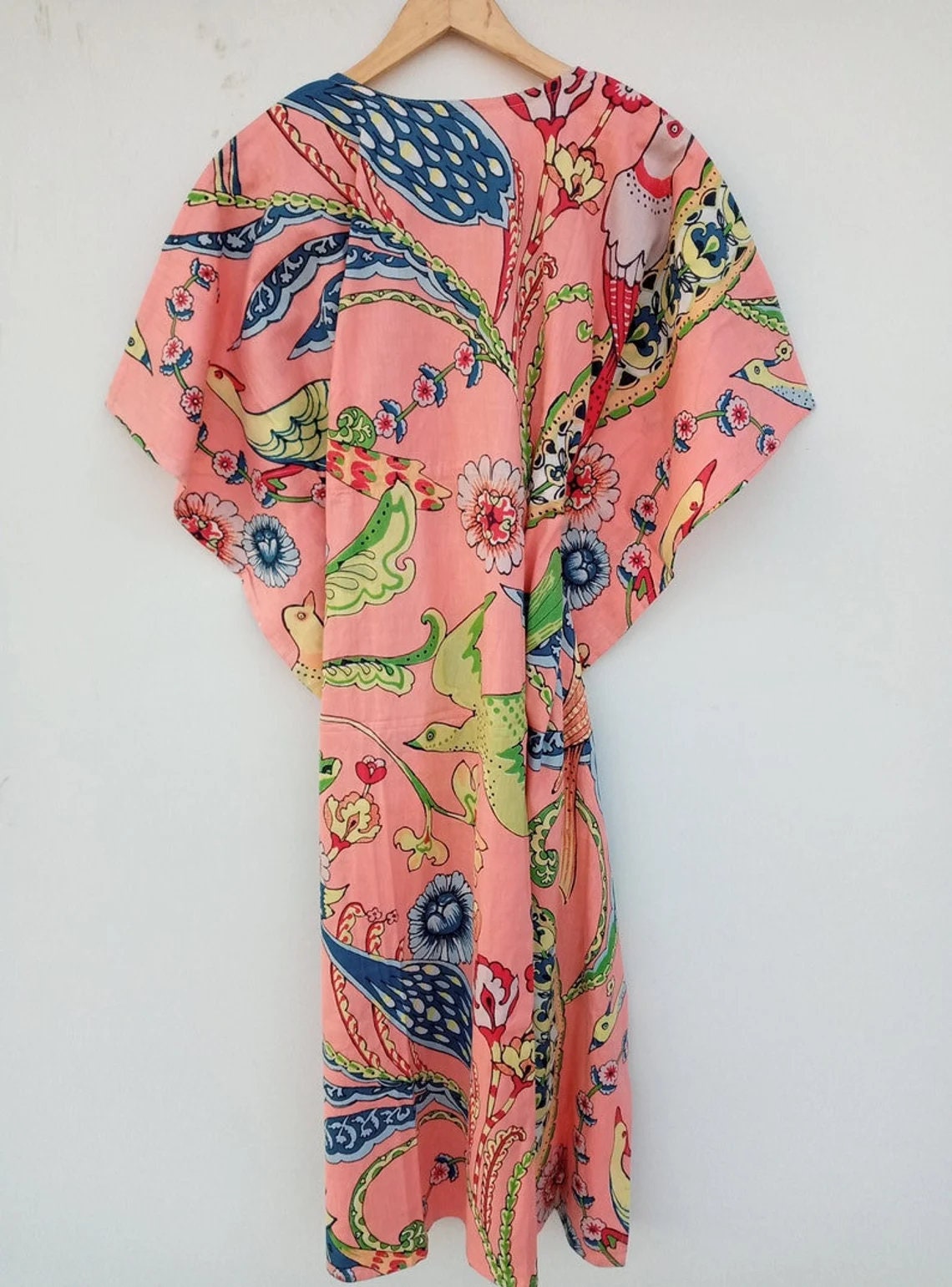 Cotton Maxi Kaftan Indian Floral Kaftan Long Caftandress Etsy