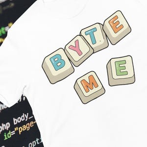 -shirt technique amusant Byte Me | T-shirt fantaisie