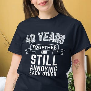Lustiges 40. Hochzeitstag T-Shirt