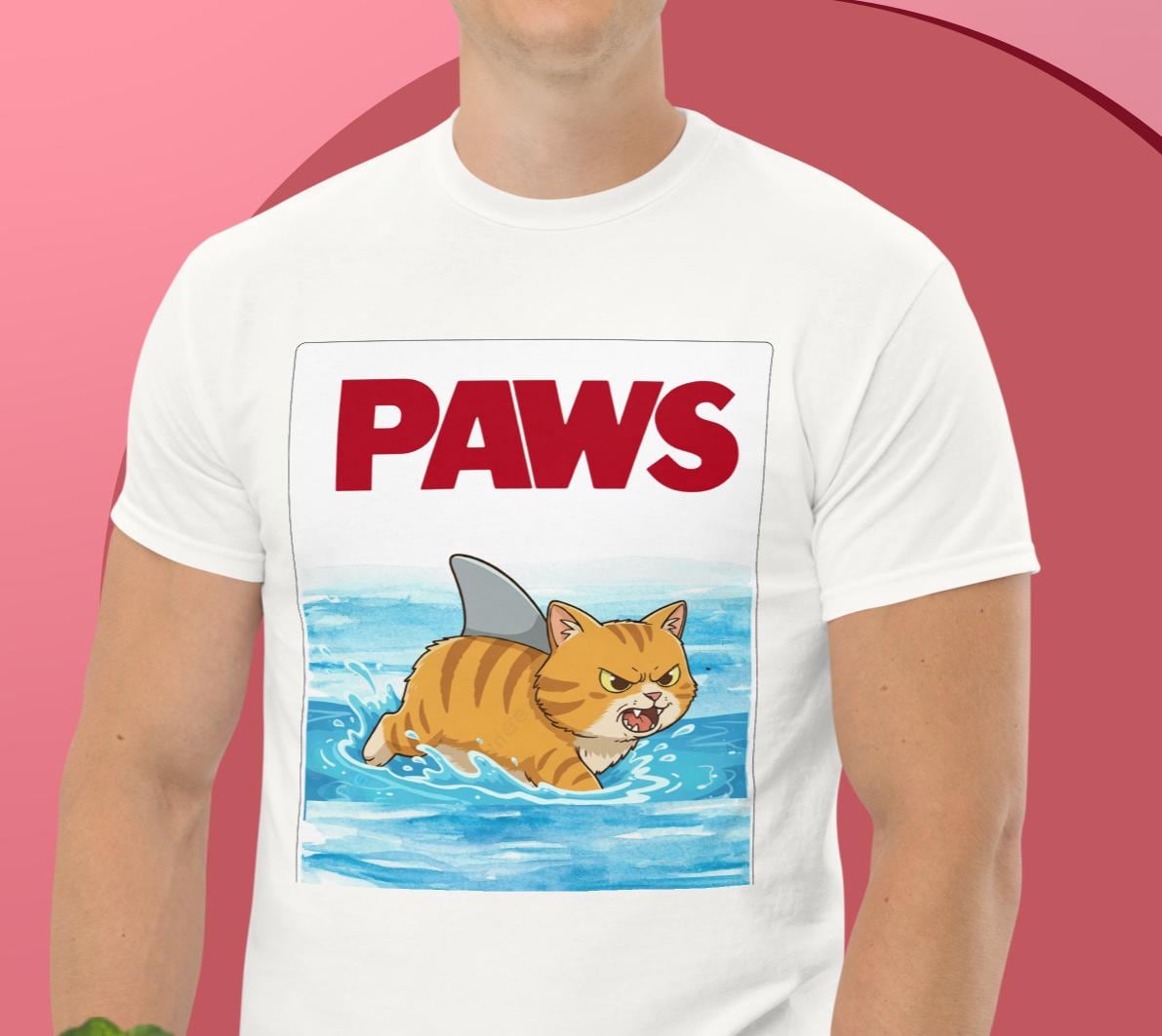 Paws Funny Cat T-shirt | Novelty Tshirt - Etsy