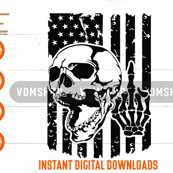 Middle Finger Flag Decals - Etsy