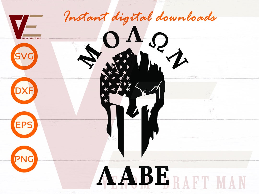 Molon Labe Svg, Spartan Mask America Flag Svg, 2nd Amendment Svg Files ...