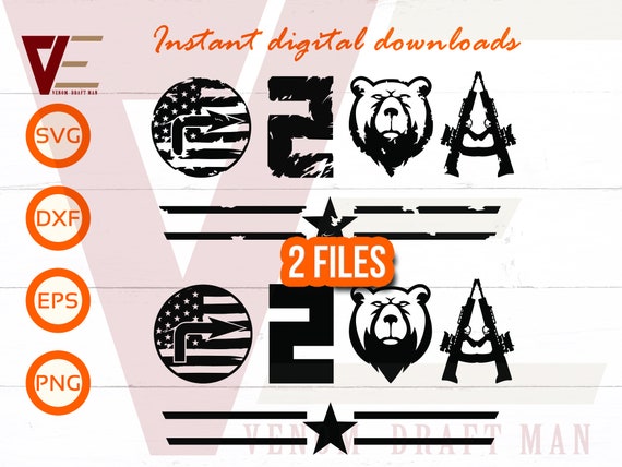 Right 2 Bear Arms SVG 2nd Amendment Svg Second Amendment - Etsy