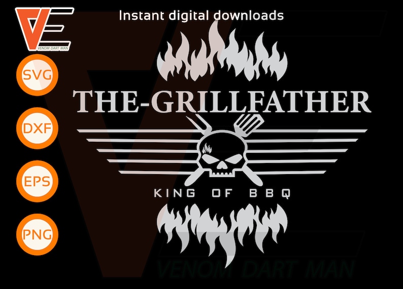 Download Grill Master Svg Funny Bbq Svg Dad Svg The Grillfather Svg Fathers Day Svg Instant Download Svg E02 Cricut Silhouette Svg Clip Art Art Collectibles