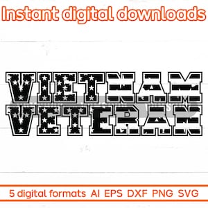 Veterano de Vietnam SVG, Veterano saludando SVG, Archivos PNG vectoriales de bandera estadounidense angustiados para Cricut, Silueta, Corte láser, Sublimación
