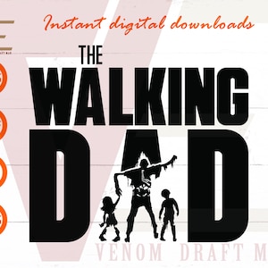 The Walking Dad SVG, Zombie Dad SVG, lustige Halloween-Svg-Dateien, Dateien für Cricut, Silhouette, Laser-Schnitt, Sublimation, Dxf, Eps, PNG, svg