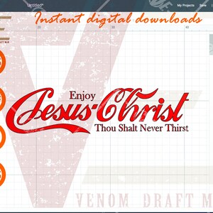 Cappellino Ricamato Enjoy Jesus Christ You Shalt Never Thirst – Rosso, Regolabile, Unisex - Foto 5