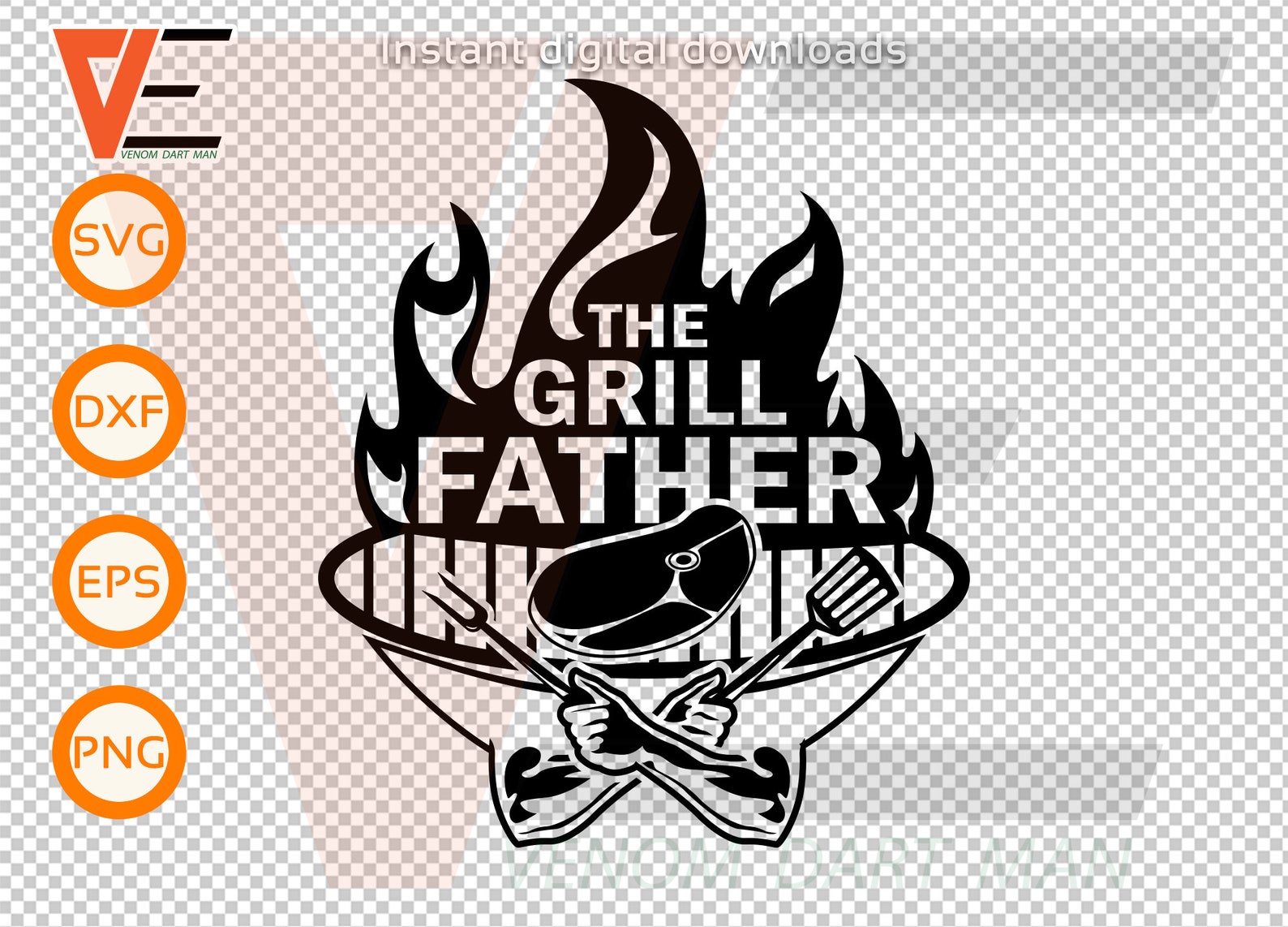 Free Free 203 Grillfather Father&#039;s Day Apron Svg SVG PNG EPS DXF File