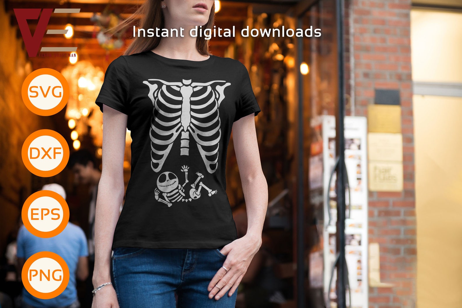 Baby Skeleton SVG Pregnant Skeleton SVG Maternity Baby - Etsy