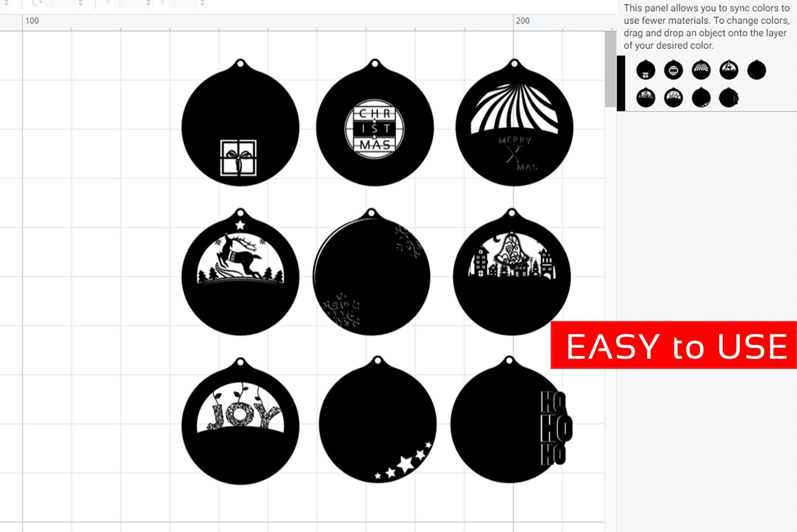 Christmas Gift Circle Tags SVG bundleGift Tags Shapes | Etsy