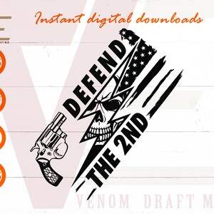 Verteidige das 2. SVG, 2. Dass Änderung SVG, Zweite Änderung SVG Dateien für Cricut, Silhouette, Laser cut, Sublimation, dxf, eps, png, svg