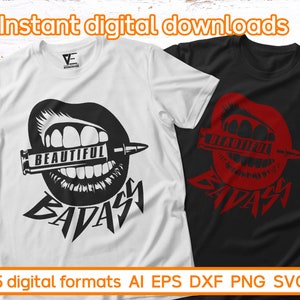 Schöne Badass SVG, Mädchen und Pistolen SVG, Make-up und Magazine SVG, 2nd Änderung svg Patriotisches Design für Schneidemaschinen, Silhouette