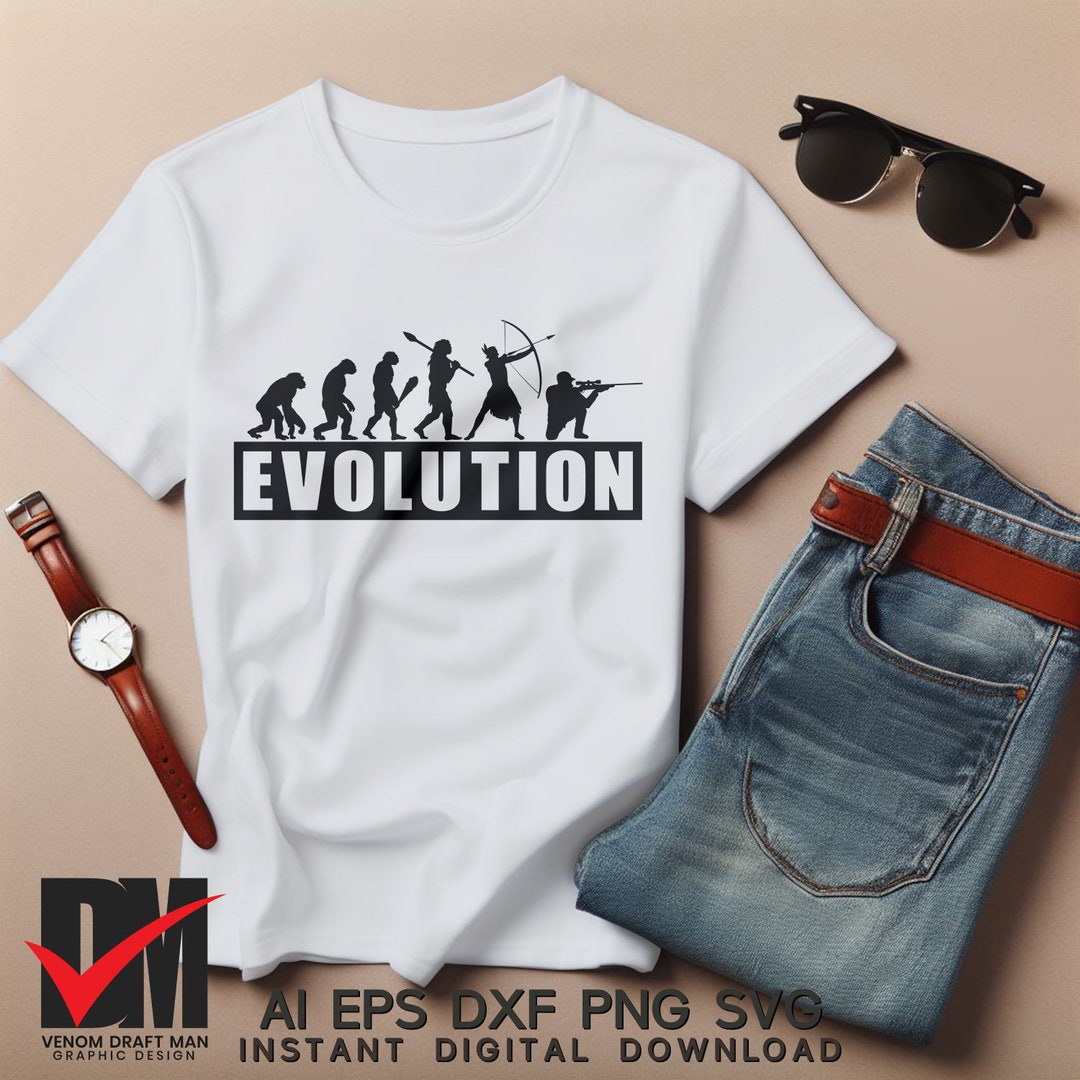 Hunter Evolution Vector Hunter Evolution svg, Outdoor Hunt svg, EUA Gun Rights Segunda Emenda ...
