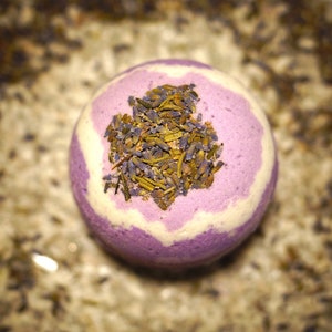 Handmade Vegan Lavender Chamomile Bath Bomb: Sweet Dreams