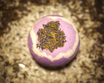 Handmade Vegan Lavender Chamomile Bath Bomb: Sweet Dreams