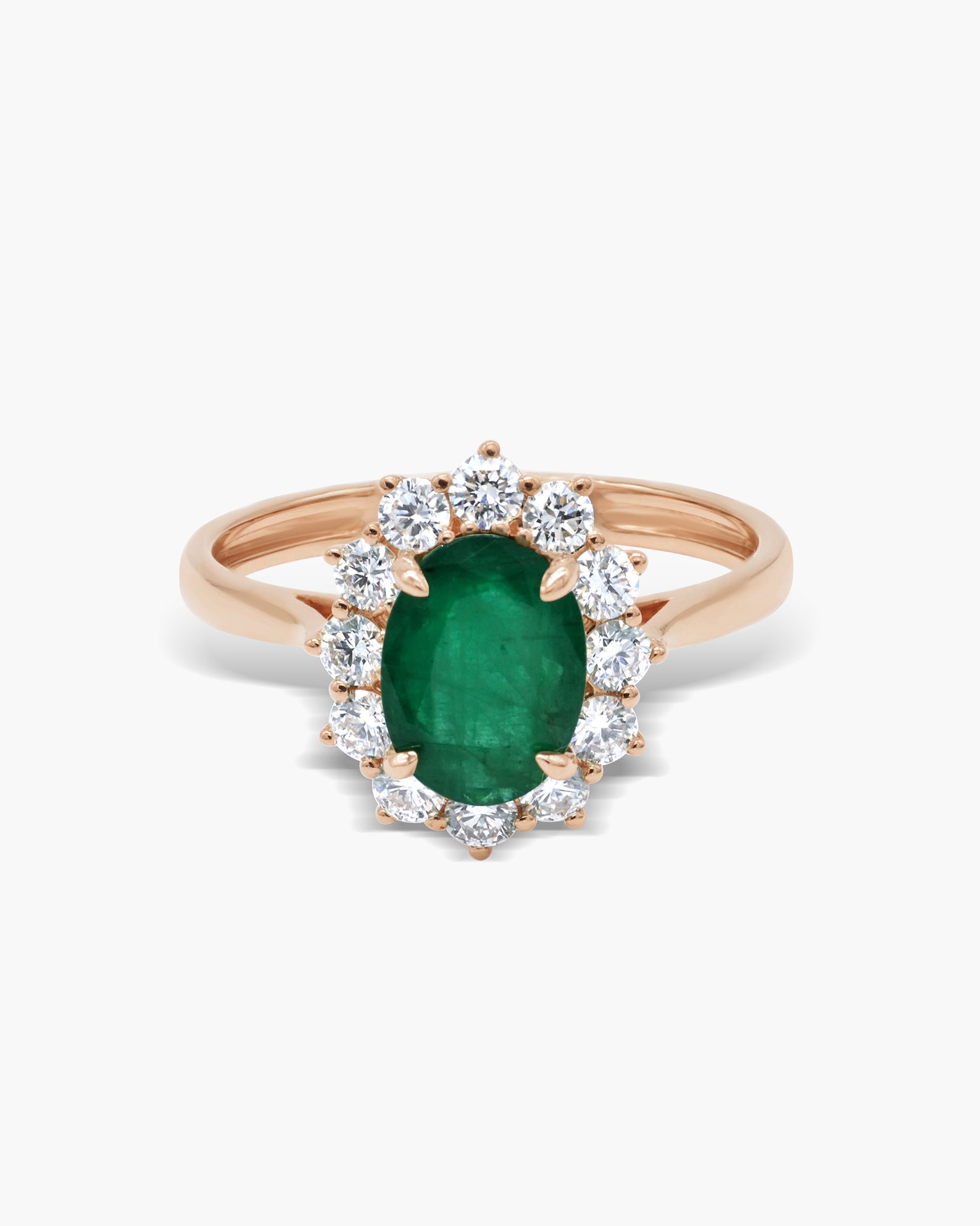 Classic Oval Green Color Gemstone Ring Wedding Engagement Ring Etsy