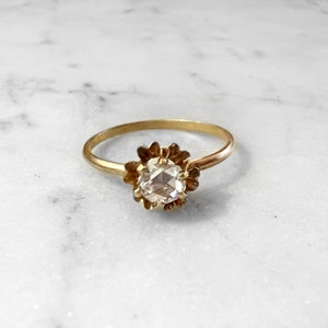 Victorian Rose Cut Diamond Ring