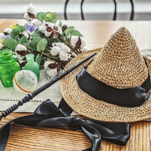 Summer Witch Straw Hat Crochet Pattern PDF Download image 2