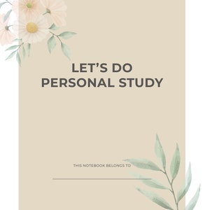 Laten we een persoonlijke studie doen - JW Bible Study Notebook (afdrukbaar)