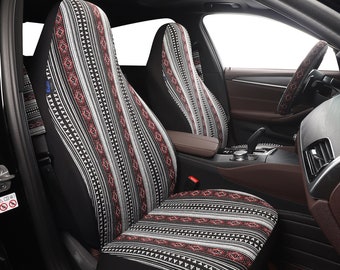 Inca Aztec Blanket Handmade Car Seat Covers for Vehicles Front Set, Gift for Her/Him