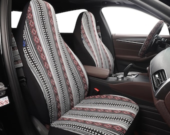 Inca Aztec Blanket Handmade Car Seat Covers for Vehicles Front Set, Gift for Her/Him