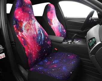 Galaxy Nebula Car Seat Covers: Universal Fit, 2-Pack