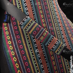 Peruanische 6-teilige gewebte Decke Handmade Full Set Autositzbezüge für Fahrzeuge, Auto Vorder- und Rücksitzbezüge, Geschenke für Sie / Ihn Bild 7