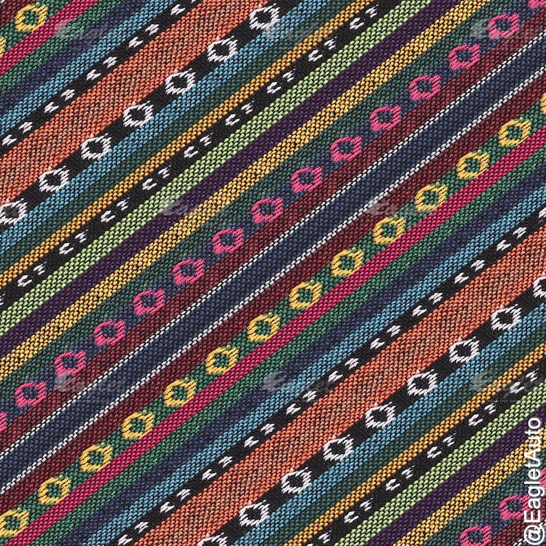 Peruanische 6-teilige gewebte Decke Handmade Full Set Autositzbezüge für Fahrzeuge, Auto Vorder- und Rücksitzbezüge, Geschenke für Sie / Ihn Bild 12