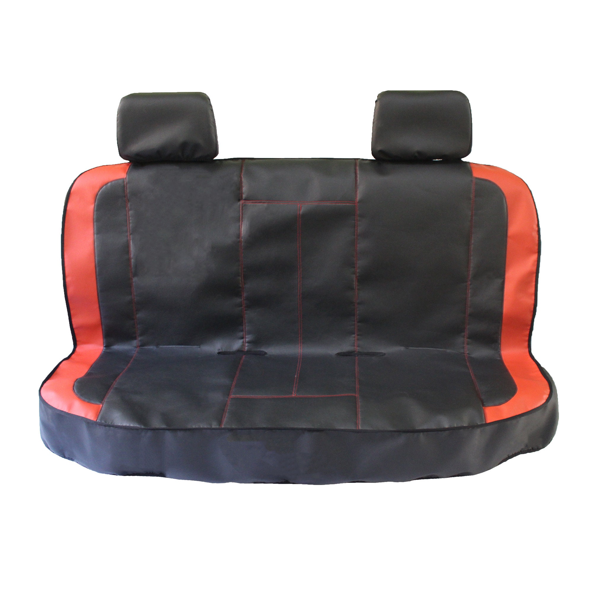 FLEXZON Red Black Sporty PU Leather Full Set Seat Covers India