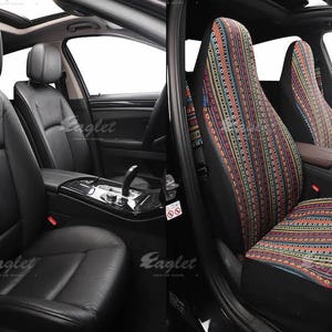 Peruanische 6-teilige gewebte Decke Handmade Full Set Autositzbezüge für Fahrzeuge, Auto Vorder- und Rücksitzbezüge, Geschenke für Sie / Ihn Bild 4