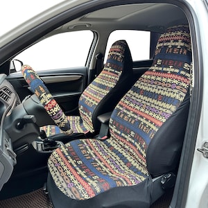 Aztec Full Set Car Seat Covers for Vehicles Sedans, SUVs, Trucks and Vans, Gift for Her/Him