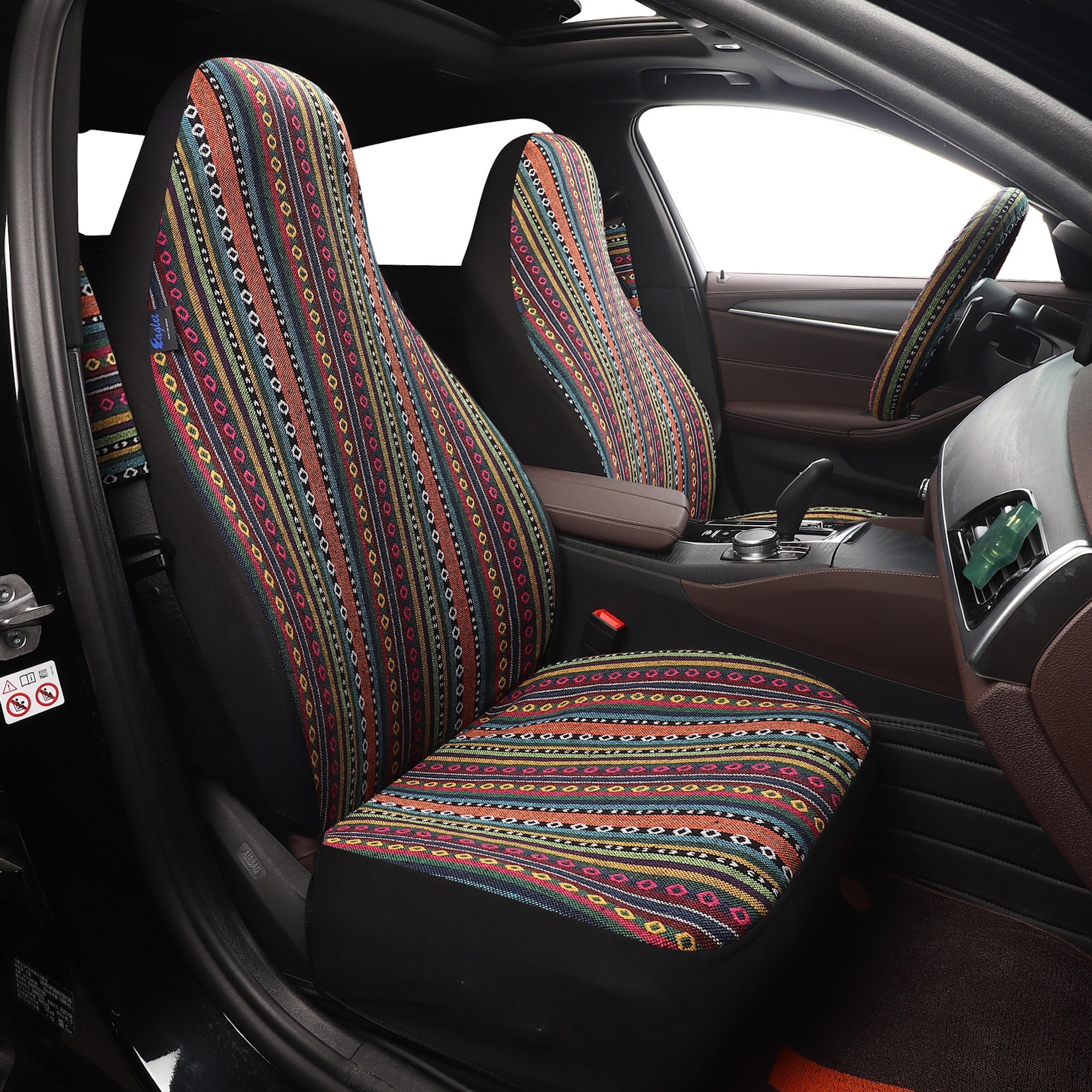 Azteken Boho Auto Sitzbezüge Kilim Tribal Auto Sitzbezug für