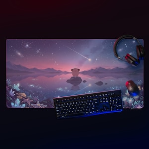 Cleffa #202 Obsidian Flames Extended Art Desk Mat | Cute Pokémon Gaming Mouse Pad | TCG Playmat | Collector Accessory | Pokémon Fan Gift