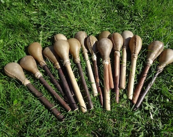 Buffalo Hide Shamanic Shaman Shaker Rattle Ritual Sound Therapy Shamanism