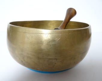 Antique, Tibetan Singing Bowl, Remuna, Himalayan Meditation, Sound Therapy, Healing, Note G3