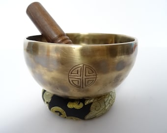 Full Moon Tibetan Singing Bowl: Sound Therapy, Note G#4 Throat