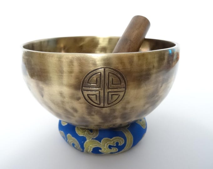 Full Moon Tibetan Singing Bowl Sound Therapy Healing Tibetan Himalayan Buddhism Note F4 Heart