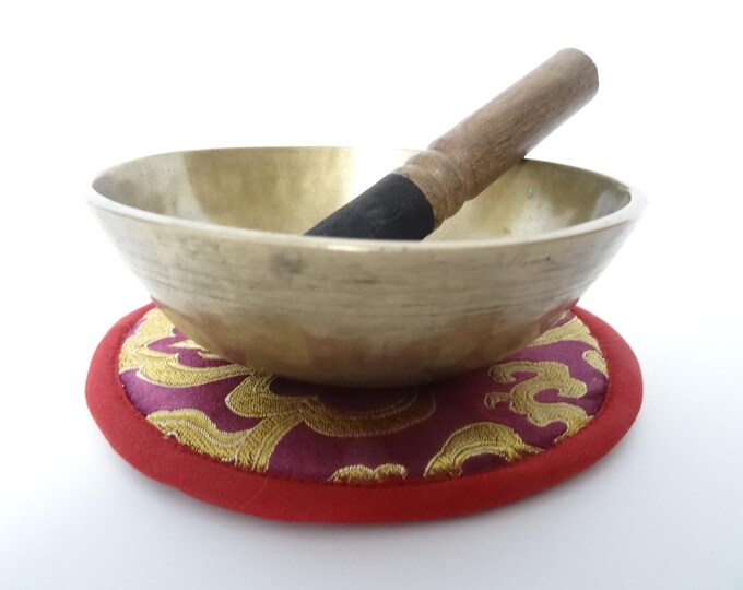 Antique Manipuri Tibetan Singing Bowl Meditation Himalayan Sound Therapy Healing E4