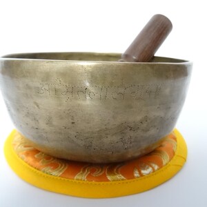 Antique, Ancient, Thadobati Cup, Tibetan Singing Bowl, Hand Hammered Himalayan, Note A#3