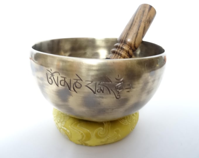 Full Moon Tibetan Singing Bowl: Sound Therapy, Note G#4 Throat